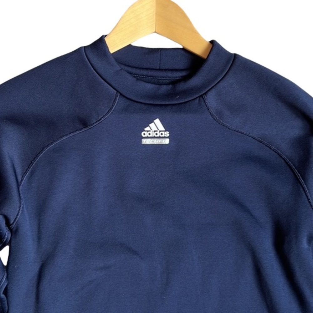 Adidas Techfit Men's Fleece LIned Compression Long Sleeve Training Shirt Large - Picture 2 of 10